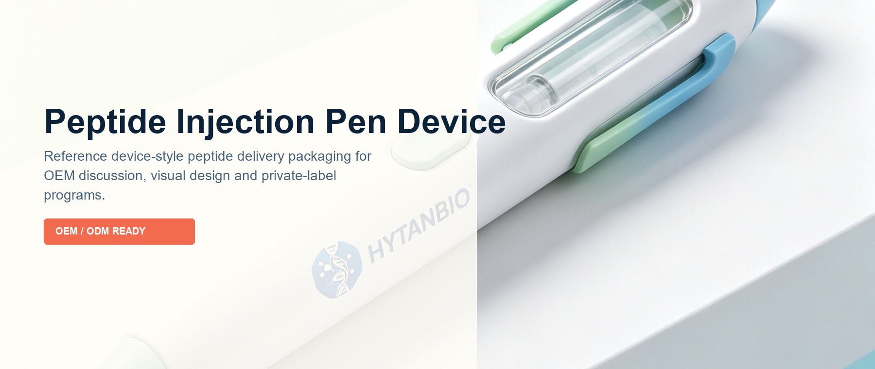 Peptide injection pen device-style product visual
